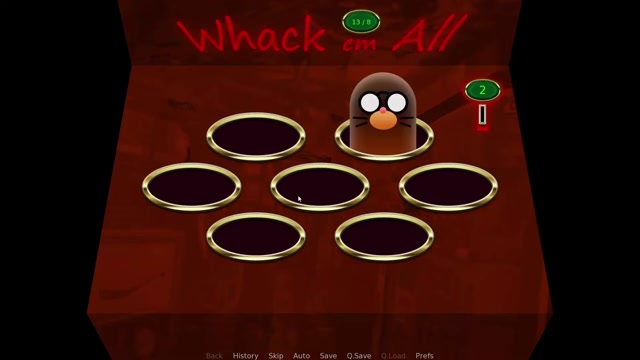 Renpy Visual Novel Whack-a-Mole Game