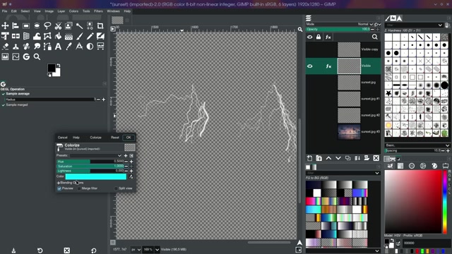 lightings with GIMP V3.2