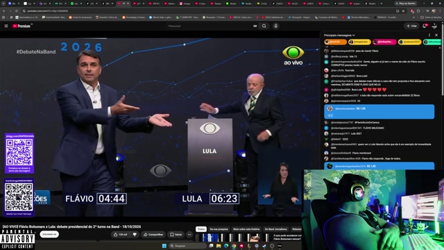 SUPER XANDÃO ASSISTINDO DEBATE PRESIDENCIAL DO 2º TURNO NA BAND (APENAS PARTE 1) - 18/10/2026 21:50