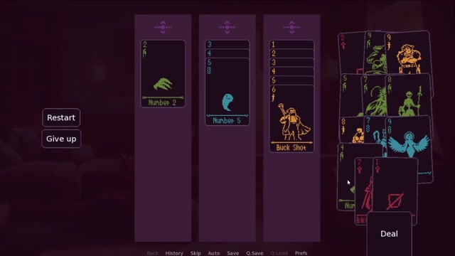 Renpy Visual Novel Suit Stack Solitaire Minigame