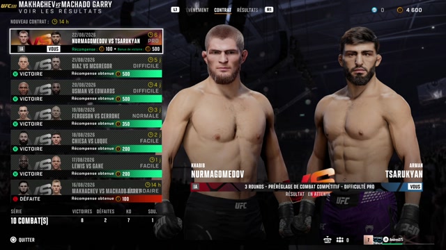 Daily Fight 💢 22 08 2026 💢 EA Sports UFC 6 💢 Fight Week Contracts 💢
