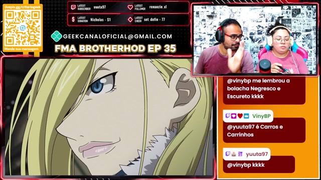 React de Fullmetal alchemist brotherhood EP 35 é 36