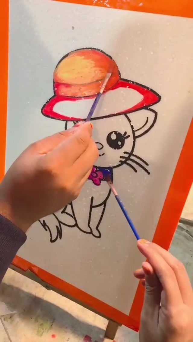 learning to color a cat