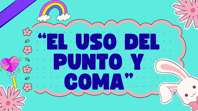 uso de punto y coma