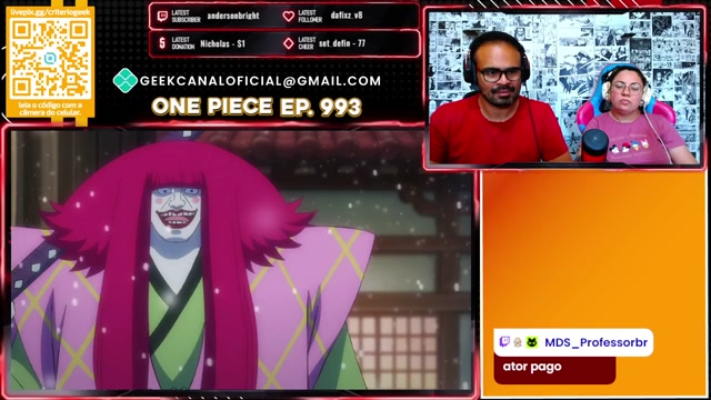 React vídeos + One piece EP 991 ao 998