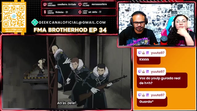 React Fullmetal alchemist brotherhood EP  33 e 34