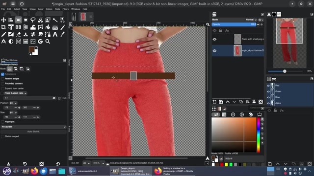 pants with a belt
