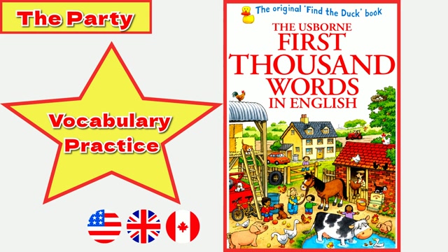 A1 | The Party – First Thousand Words In English | Read Aloud English Book | Vocabulary Book