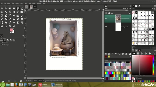 Create border using image