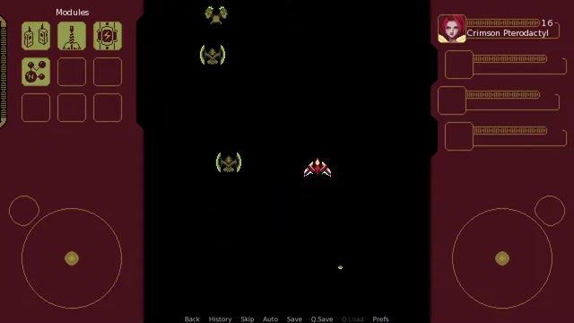 Renpy Visual Novel Top Down Shoomup Game