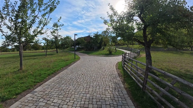 Visiting the the open-air museum Beuren