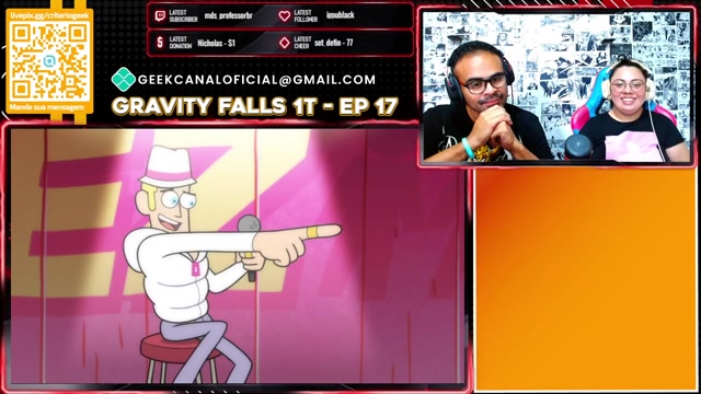 React gravity Falls T1 EP 17