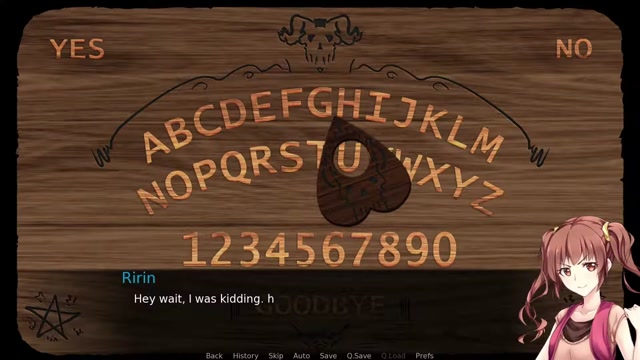 Renpy Visual Novel Ouija Board Minigame