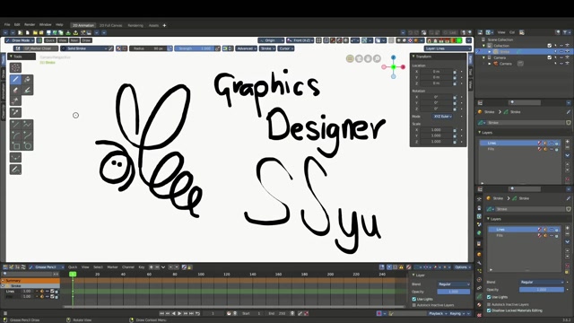 Bforartists 3.6.2 - Grease Pencil