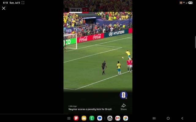 Neymar jr scores penalty for his last international game 🇧🇷