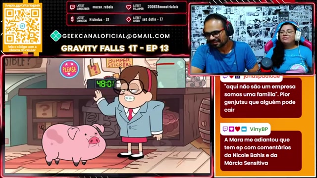 React de gravity Falls EP 13 e 14