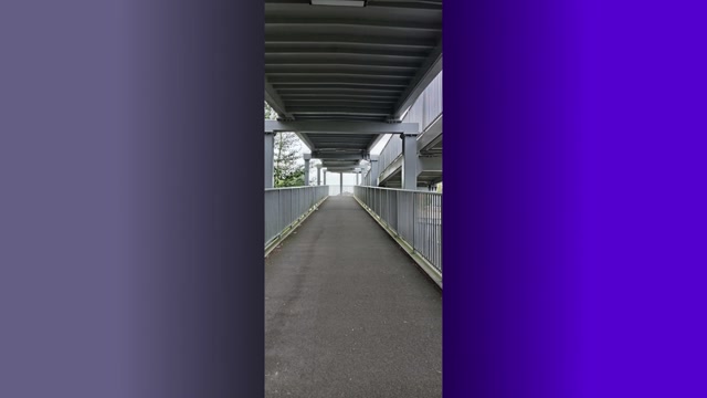 Walking over a bridge in Chichester