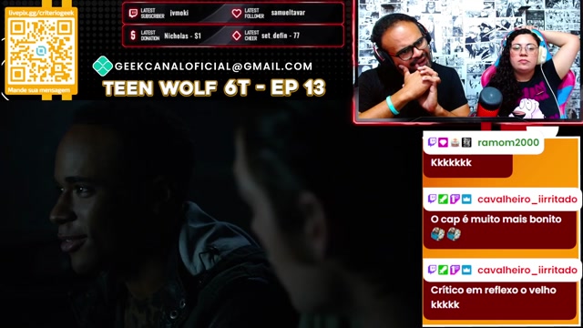 React de Teen Wolf T6 EP 13  começa a partir do minuto 8 do vídeo