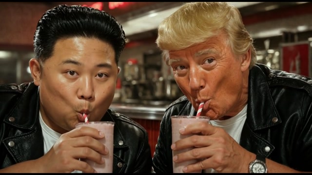 TWO GREASERS IN A MALT SHOPPE