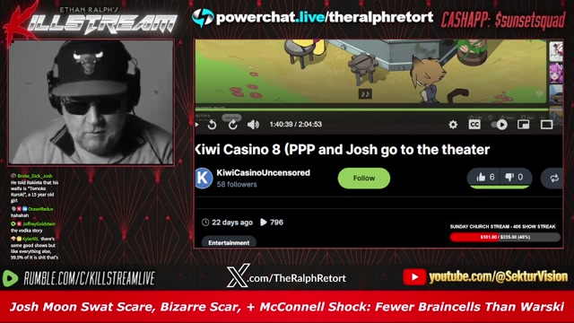 KILLSTREAM： Josh Moon Swat Scare, Bizarre Scar, + Mc Connell Shock： Fewer Braincells Than Warski