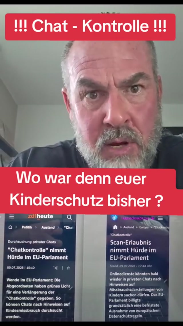 Chat - Kontrolle -- Wo war denn euer Kinderschutz im EU Parlament all die Jahre ___