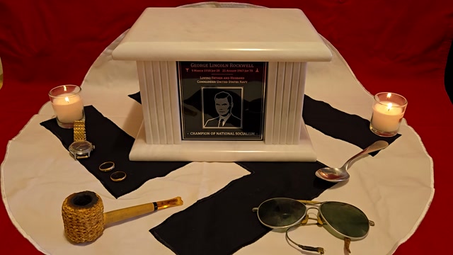 Memorial to commander George Lincoln Rockwell