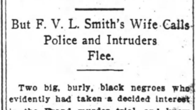 Tuesday, 29th July 1913, Burglars Try to Enter Home of Leo Frank Juror, The Atlanta Constitution