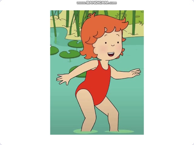  rosie wears a red swimsuit
