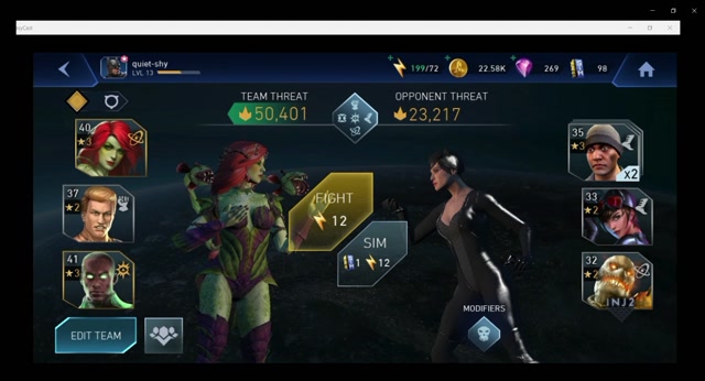 Battle 12 Cat Astrophe Part 6 Chapter 2 Heroic Campaign -Injustice 2 Mobile
