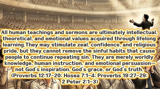 The difference between God's truth and human preaching