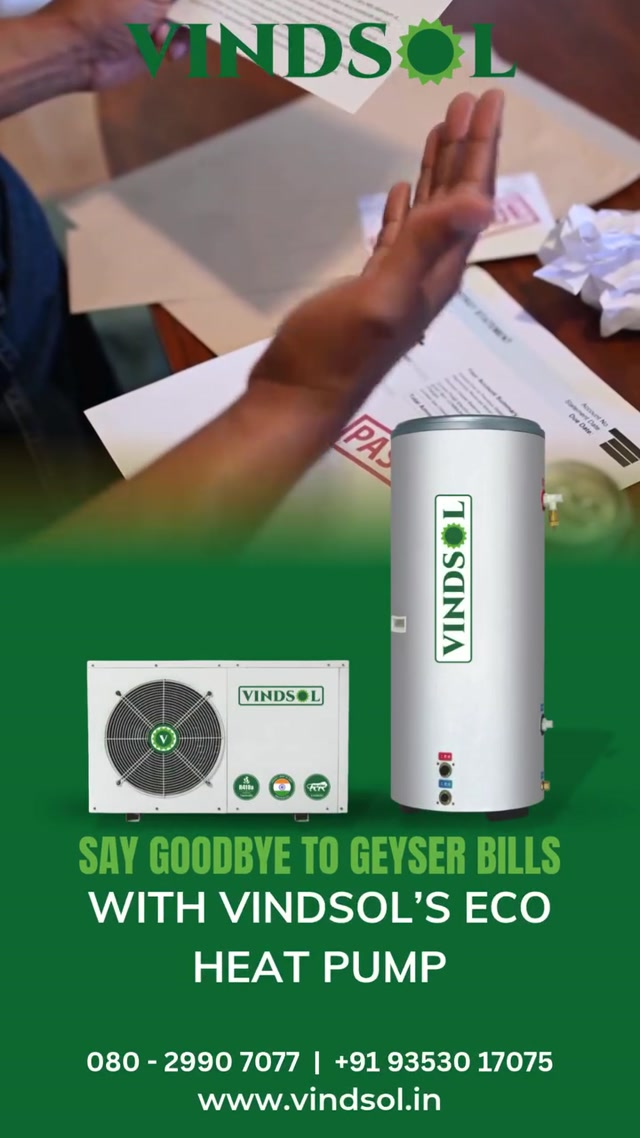 Say Goodbye to High Geyser Bills With Vindsol`s Eco Heat Pump