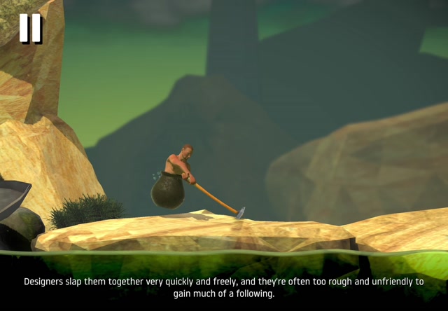 Playing getting over it
