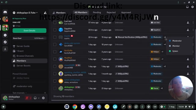 please follow the discord in my chanle