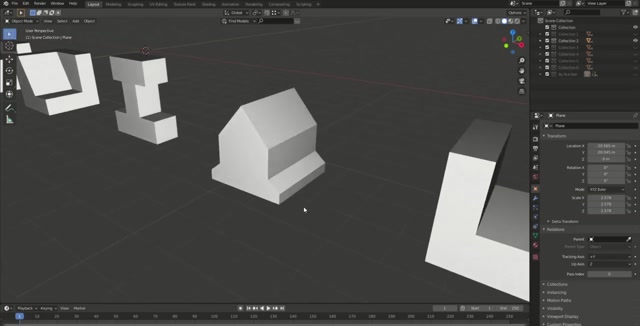 16. Blender 2.82 - Basic Shape-1