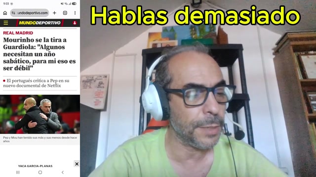 Hablas demasiado, Mourinho