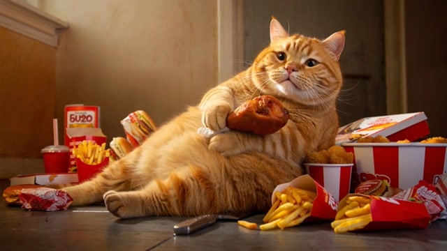 FATSO THE CAT - EAT IN MODERATION
