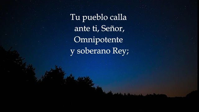 630 - Tu pueblo calla ante ti, Señor
