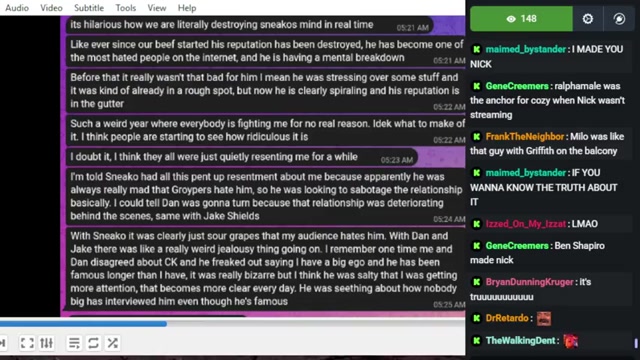 Nick Fuentes' whines to his fans (2026-08-12)