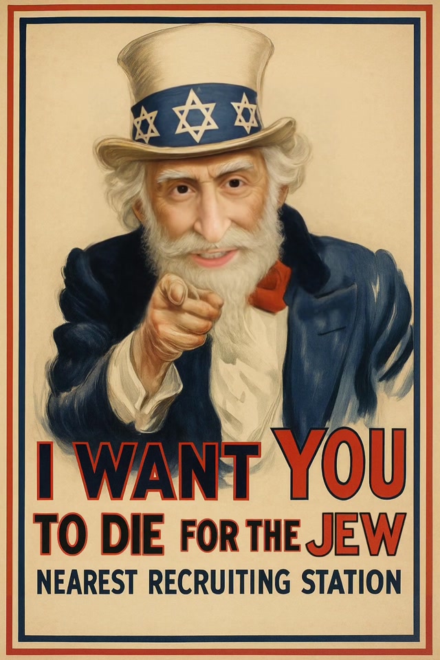 "American" Jew wants you to die for Israel