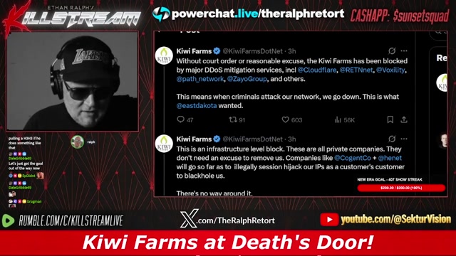 KILLSTREAM CLÁ SICO： Kiwi Farms At Death's Door!