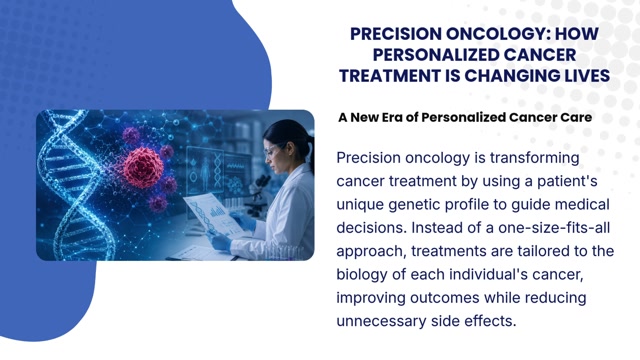Precision Oncology How Personalized Cancer Treatment Is Changing Lives