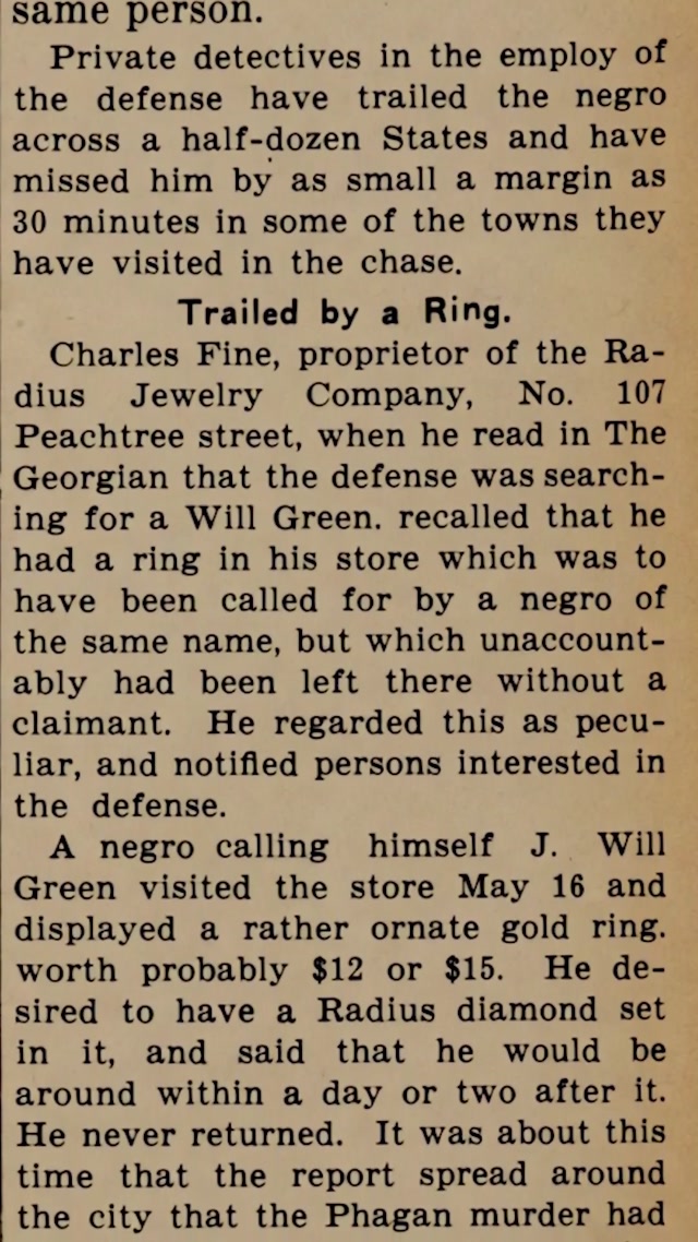 Wednesday, 23rd July 1913, Jim Conley is Confronted with Newt Lee, Solicitor General Hugh Dorsey Grills Negroes in Same Cell at Jail, The Atlanta Georgian