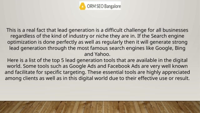 SEO service Bangalore