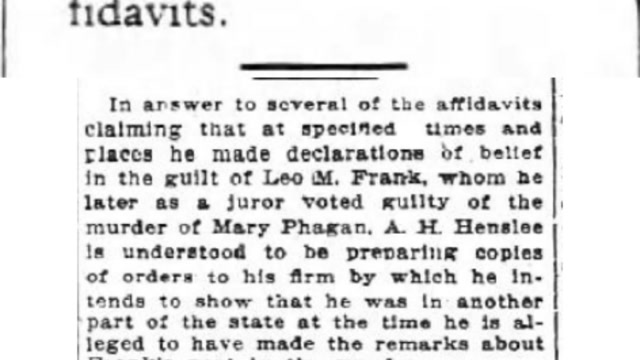 Sunday, 5th October 1913 A.h. Henslee May Establish Alibi, The Atlanta Constitution