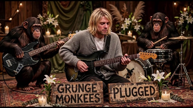 GRUNGE MONKEES  PLUGGED