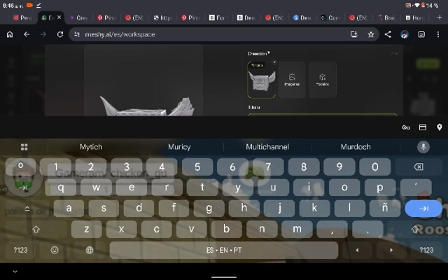 Model 3d in meshy (chicken gun 