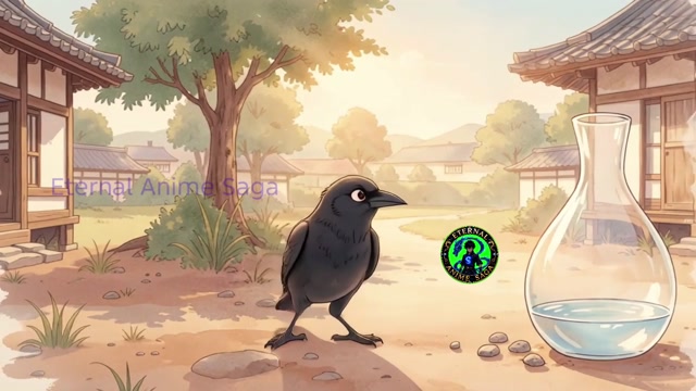 The Thirsty Crow 🐦💧 | A Beautiful Moral Story in English | Animated Story for Kids