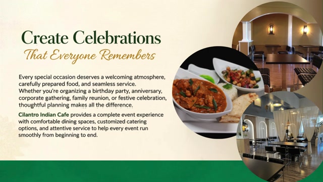 The Complete Guide to Planning a Perfect Celebration with Cilantro Indian Cafe