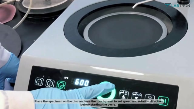 Labtron Grinding and Polishing Machine LGPM-A10: 20–600 RPM disc surface finisher.