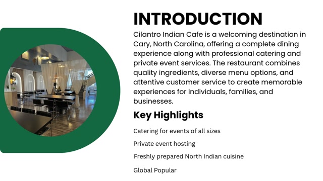 Cilantro Indian Cafe: Dining, Catering & Private Event Excellence